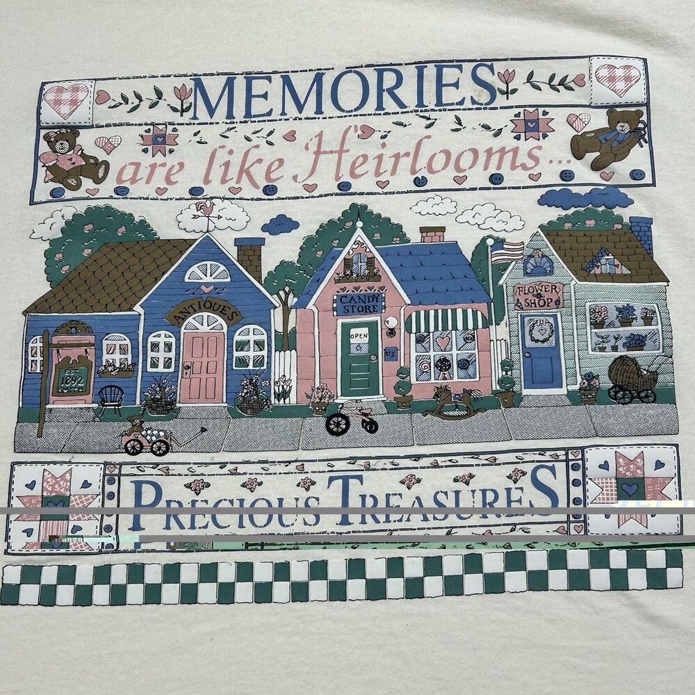 Gildan Heavyweight T-Shirt 90s Country Cottagecore Grandma Graphic Folk Art XL